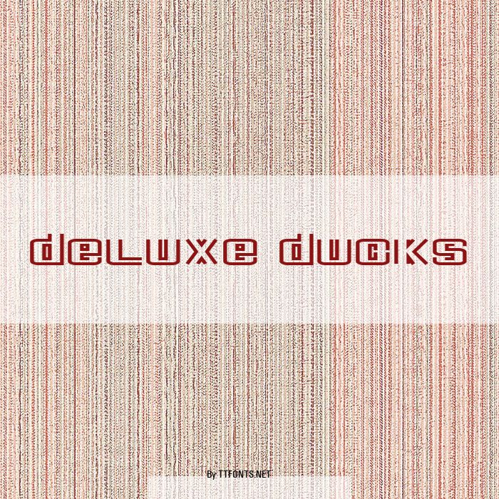 Deluxe Ducks example